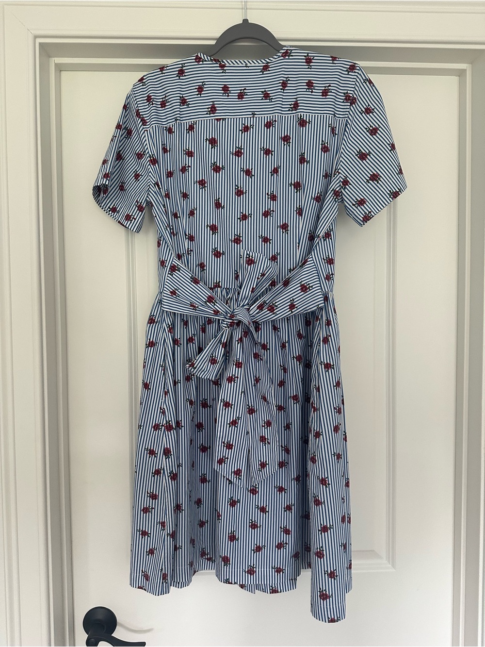Brooks Brothers Cotton Poplin Striped Blue & White Shirtdress. - Picture 2 of 10
